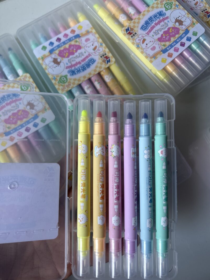 Kit Marca texto apagável habbit (6 cores) - Imagem 2