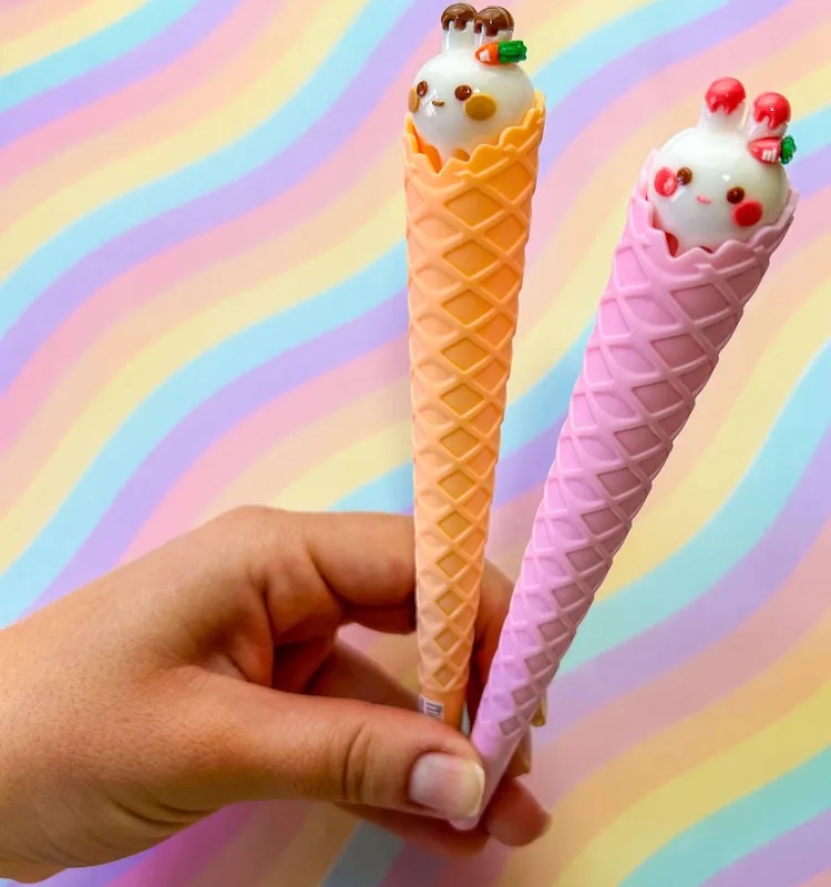 Caneta casquinha coelhinho