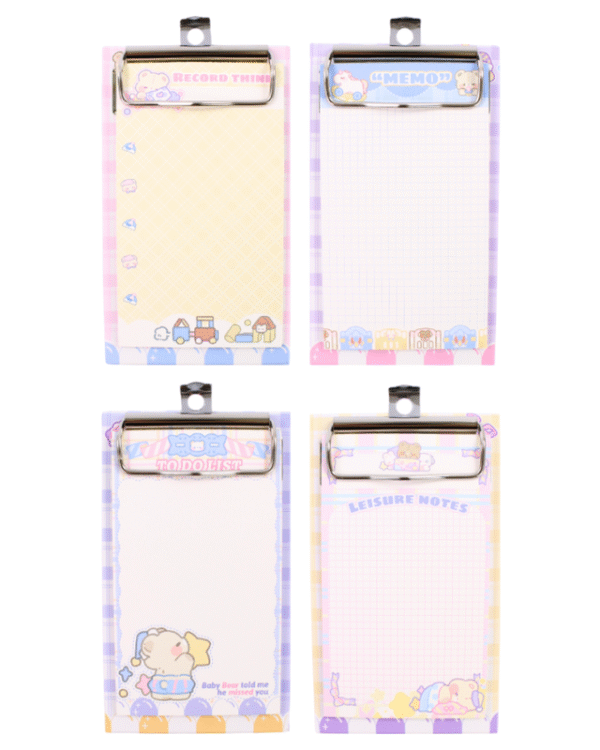 Mini Prancheta com Bloco de Notas 80x138mm