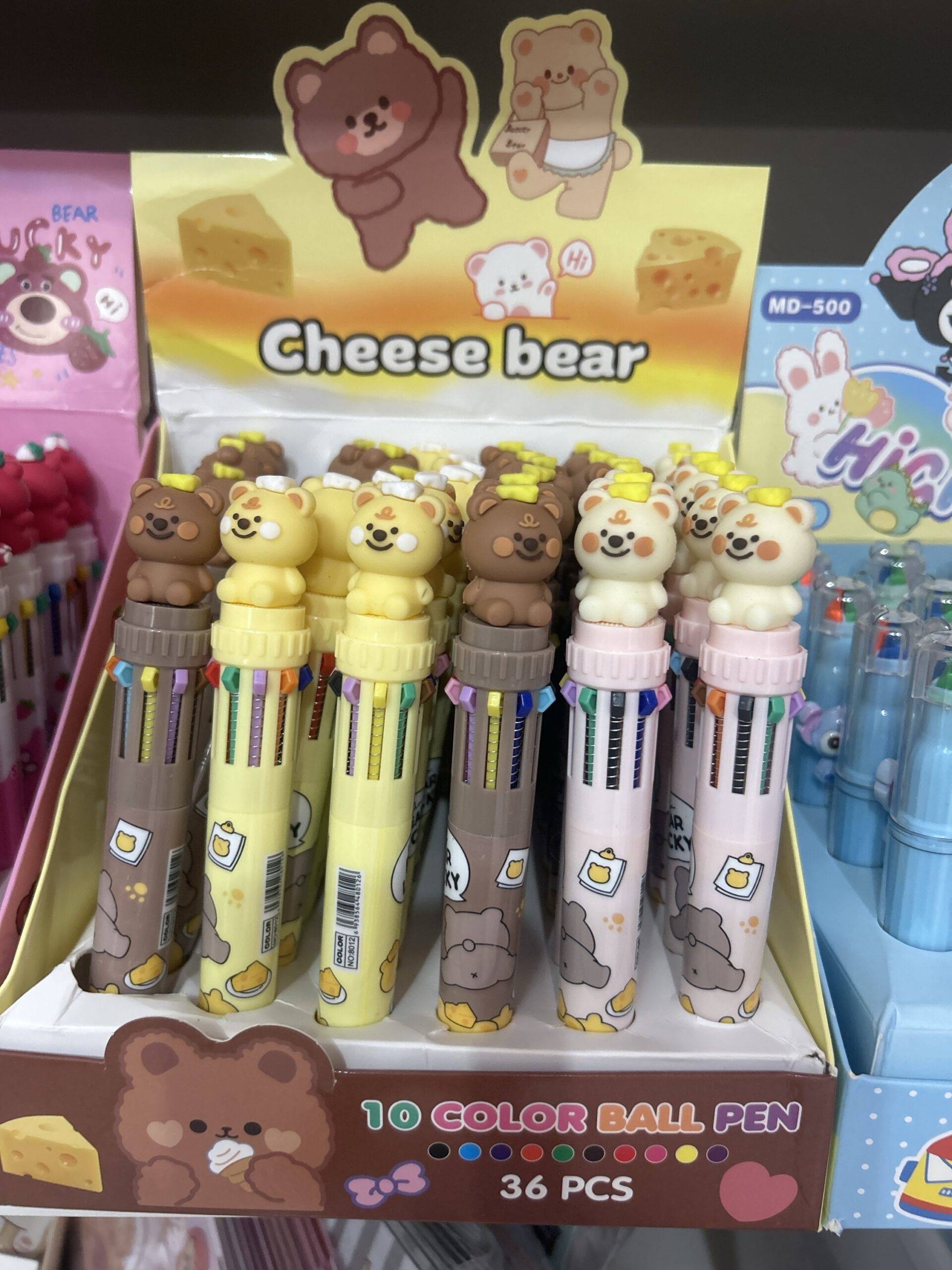 Caneta multicores cheese bear