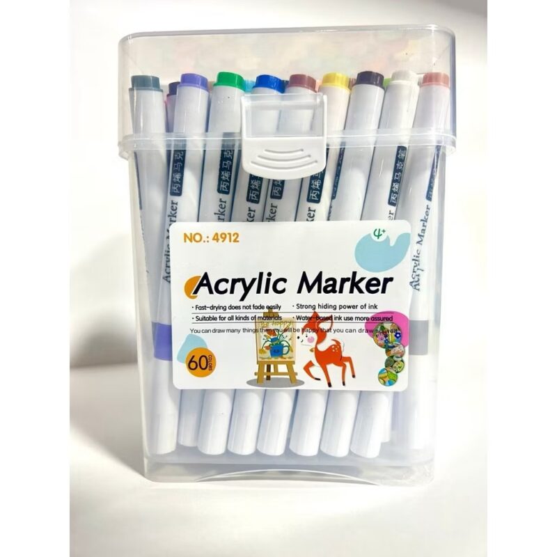 Caneta acrylic market 12/24/60 cores