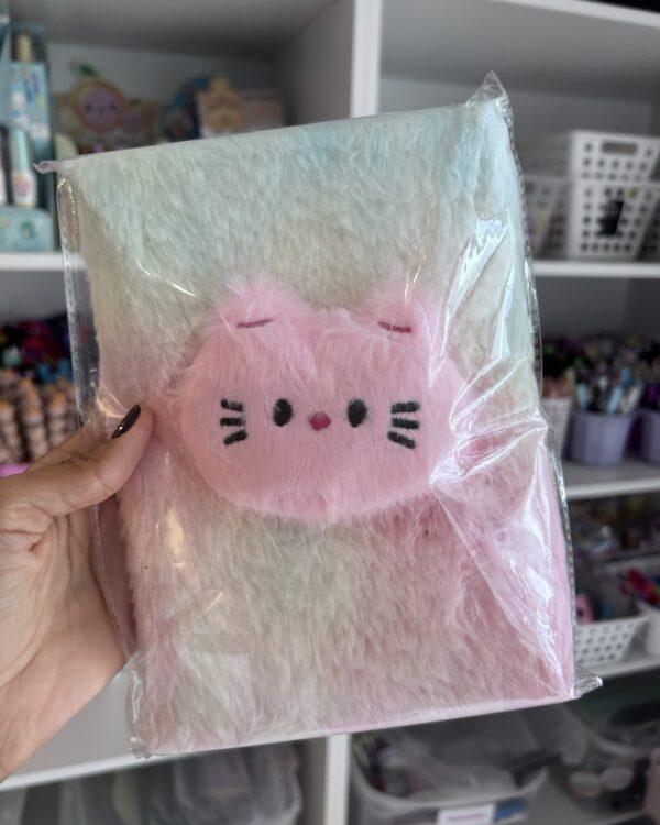 Caderno pelúcia cute