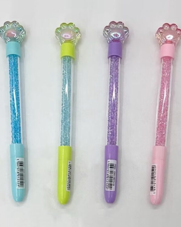 Caneta patinha cristais