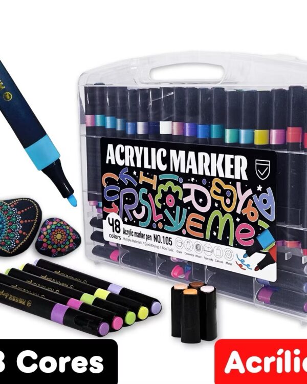 Caneta acrylic market 48 cores
