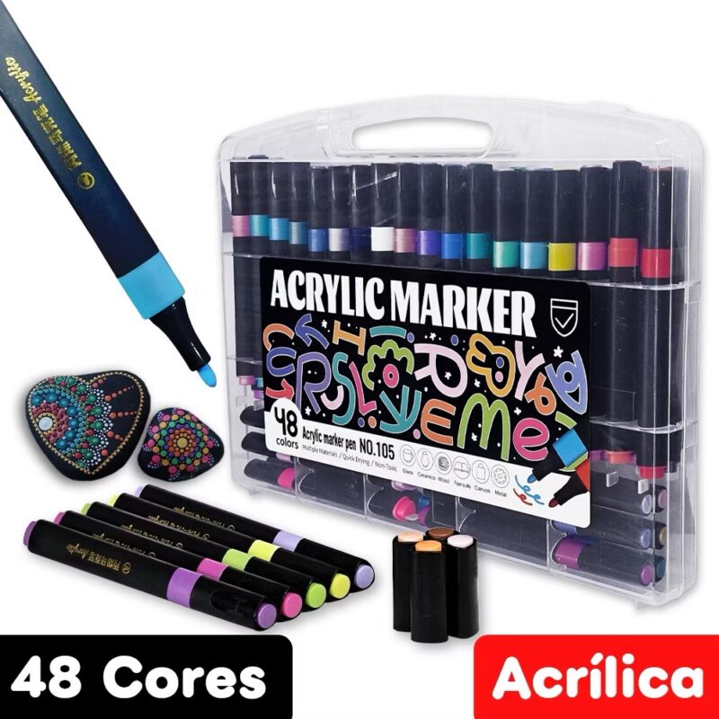 Caneta acrylic market 48 cores