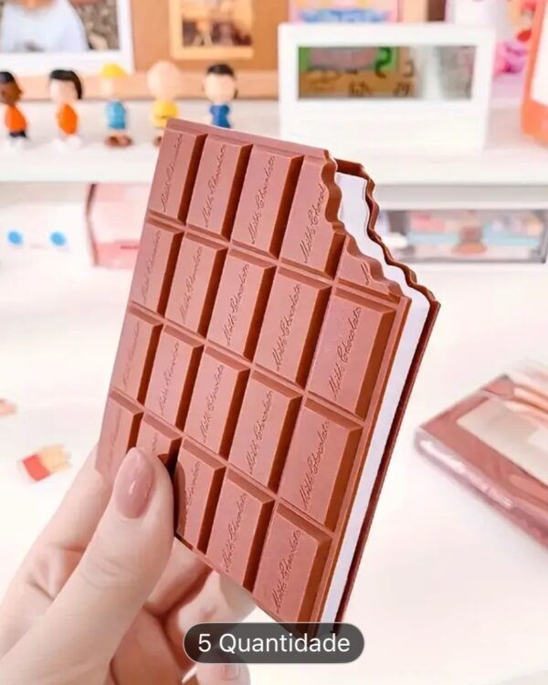 Bloco notas Barra chocolate 
 perfumado