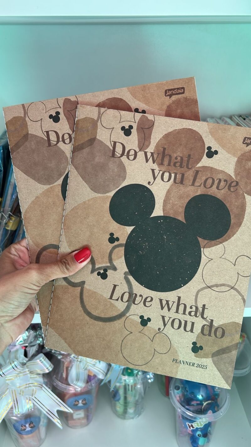 Agenda Planner Mensal Mickey Minnie