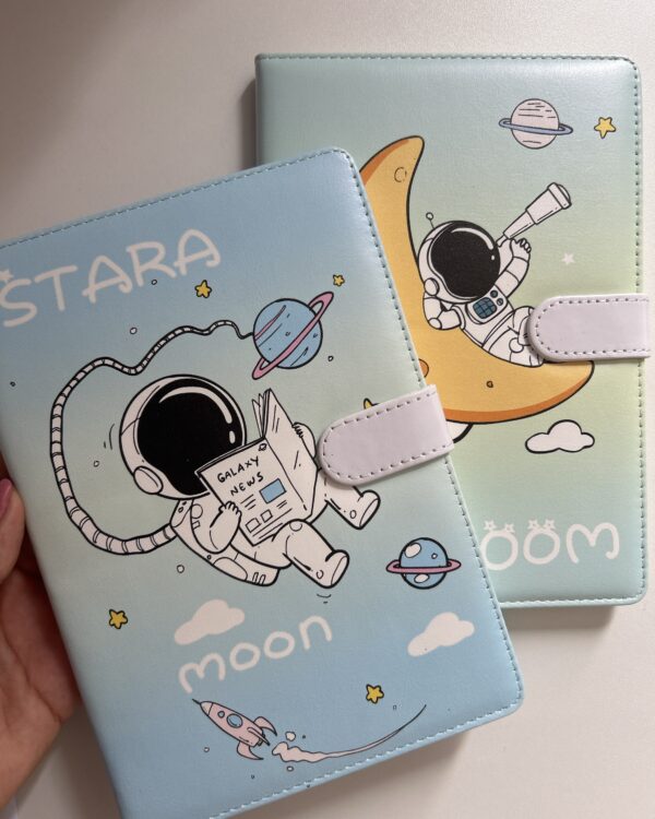 Caderno luxo astronauta