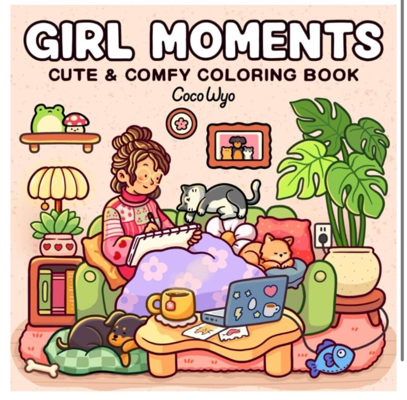 Livro de colorir Girl Moments