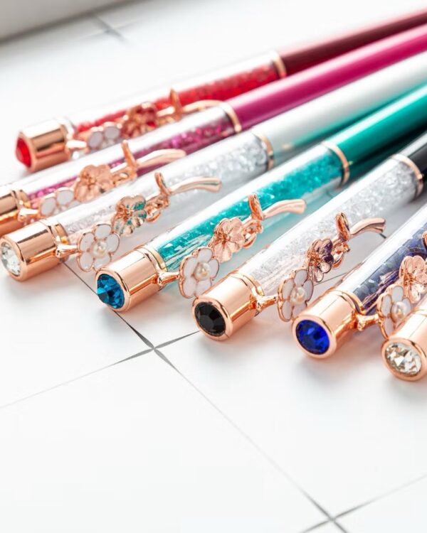 Caneta luxo flores