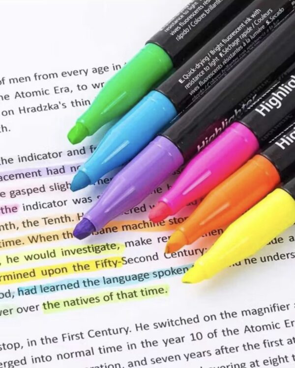 Kit marca texto neon (6 cores)