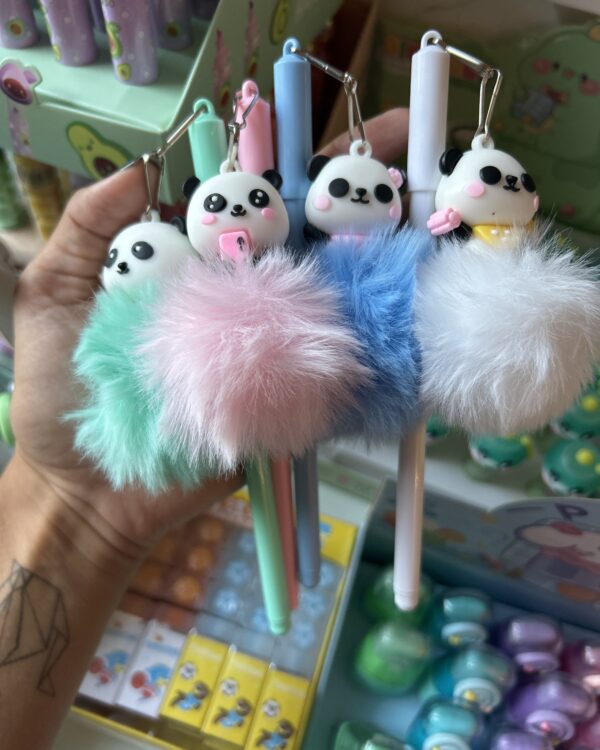 Caneta pandinha Pompom