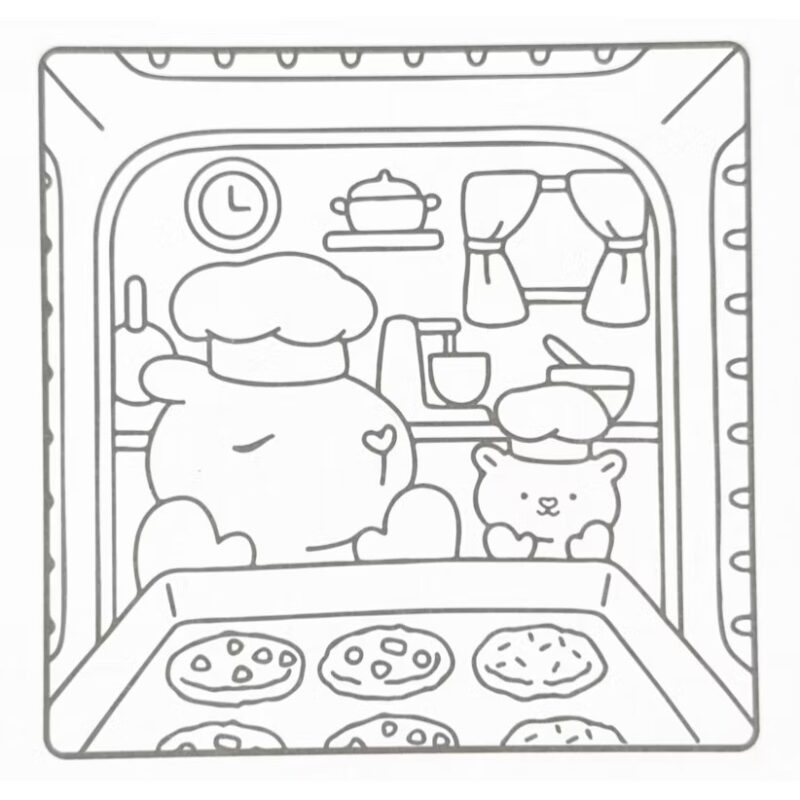 Livro de colorir  Capivara - Imagem 2