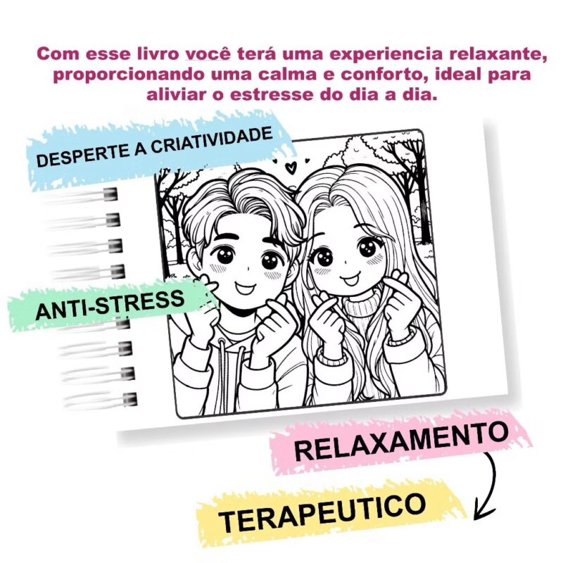 Livro de colorir Dorama - Imagem 2