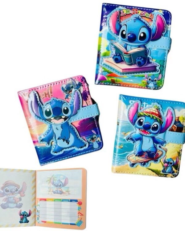Mini Caderno luxo Stitch A6