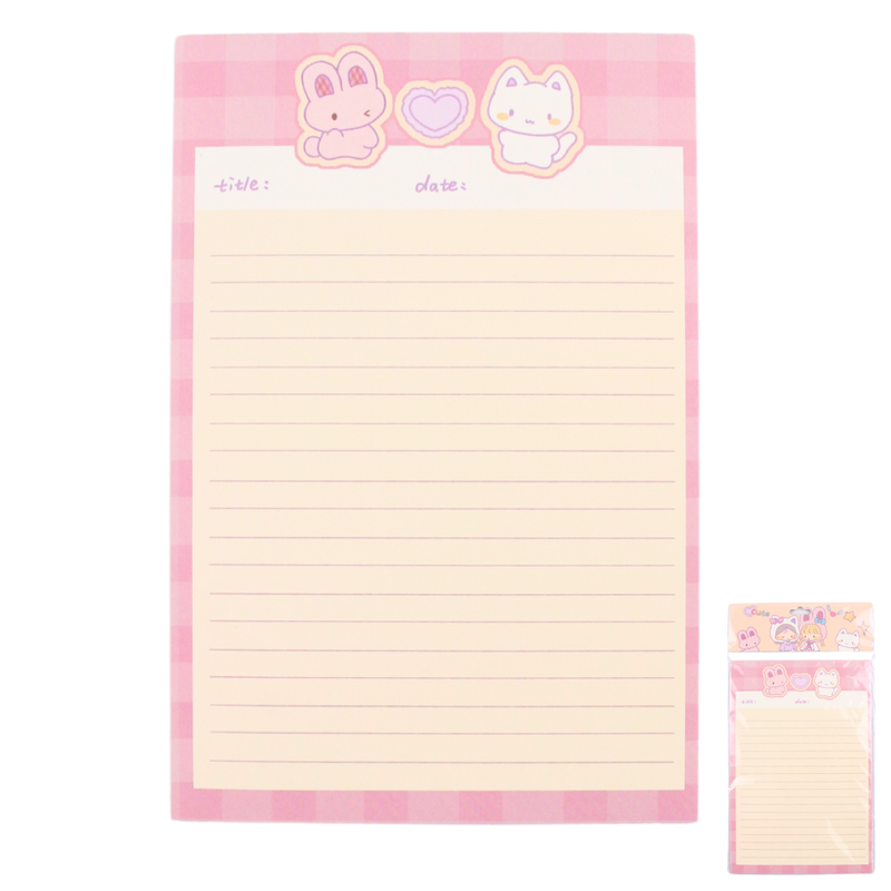 Bloco notas grande A5 cute coelho - Imagem 2