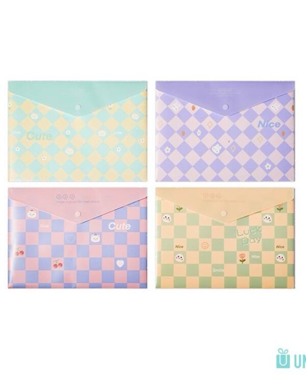 Pasta Documento envelope  Xadrez A4