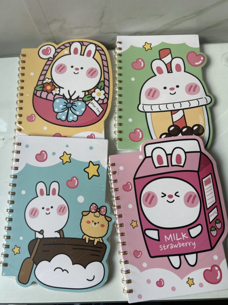 Caderno aspiral A5 Rabbit cute