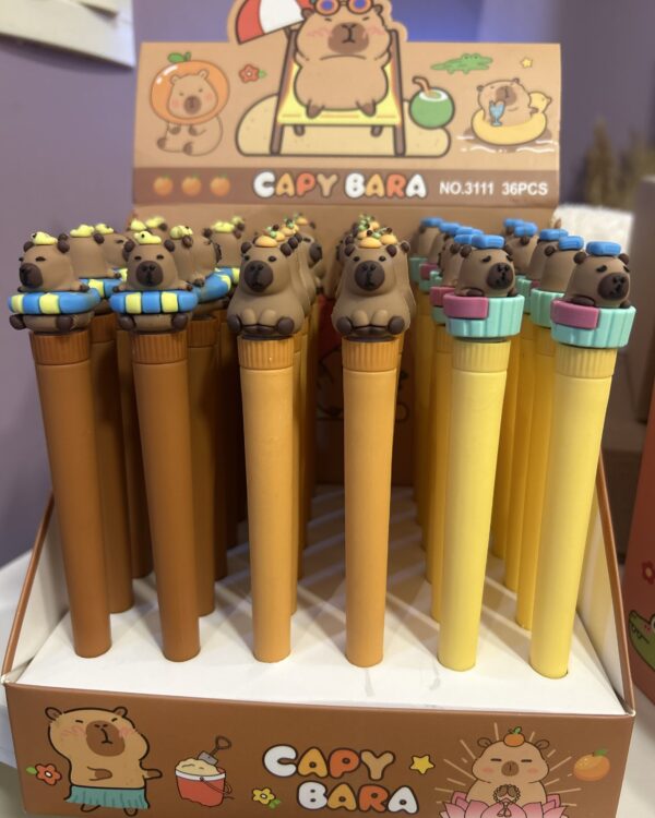 Caneta giratória capivara
