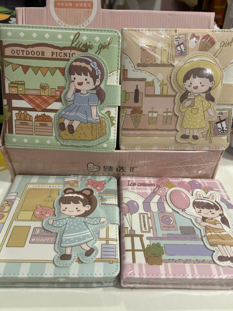 Caderno luxo outdoor picnic menininha