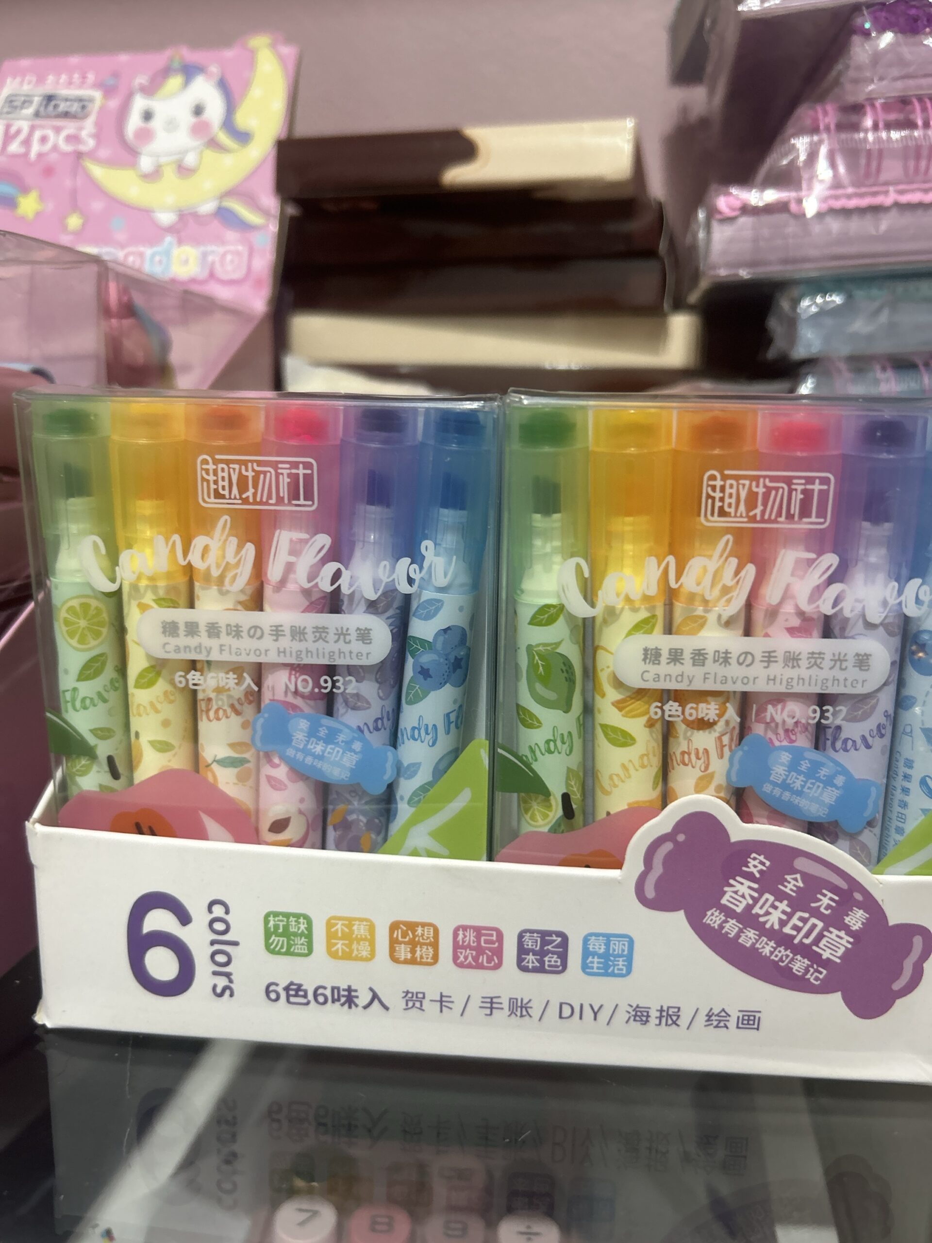 Kit marca texto fruits perfumado com carimbo - Imagem 3