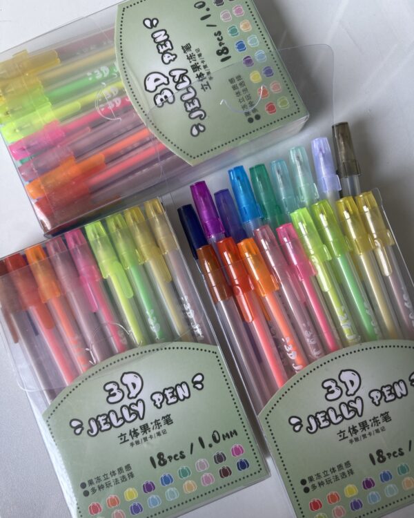 Kit Jelly Pen 18 cores