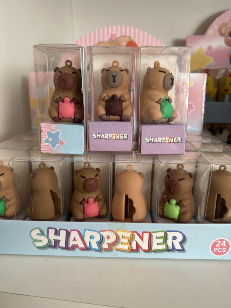 Apontador capivara tartaruga