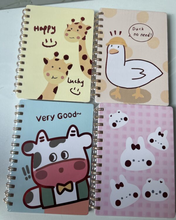 Caderno aspiral A6 cute