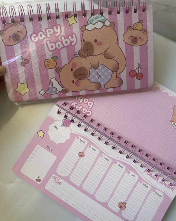 Planner semanal capivara