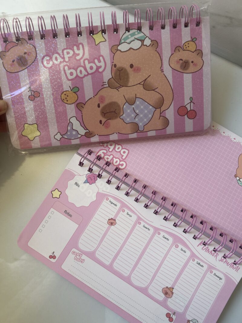 Planner semanal capivara