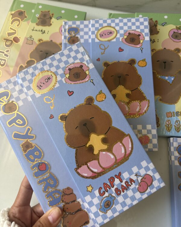 Caderno luxo Planner capivara