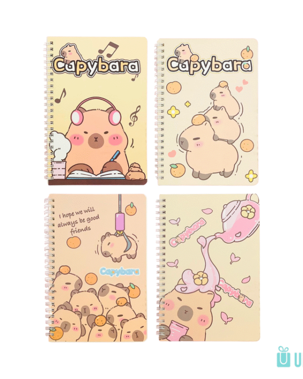 Caderno espiral capivara A5