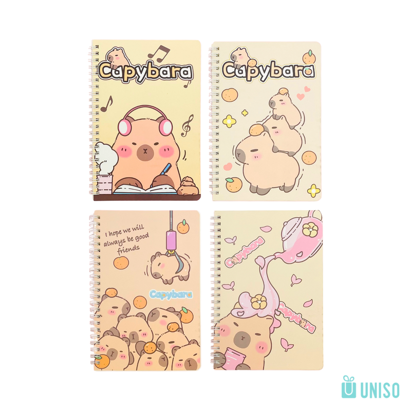 Caderno espiral capivara A5