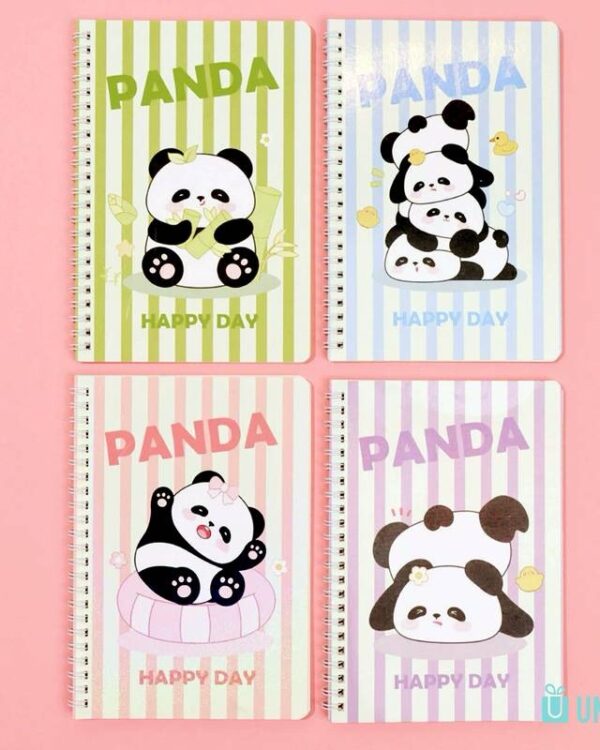Caderno espiral Panda A5