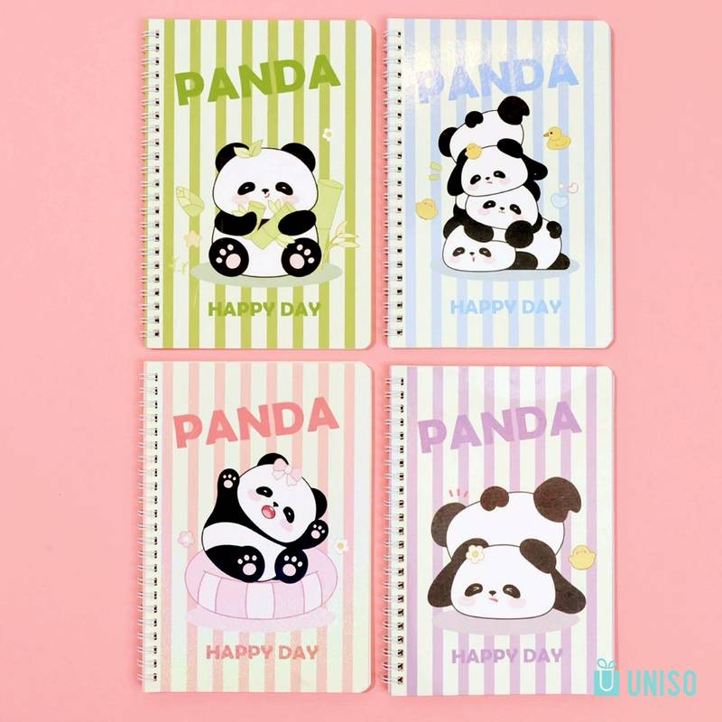 Caderno espiral Panda A5