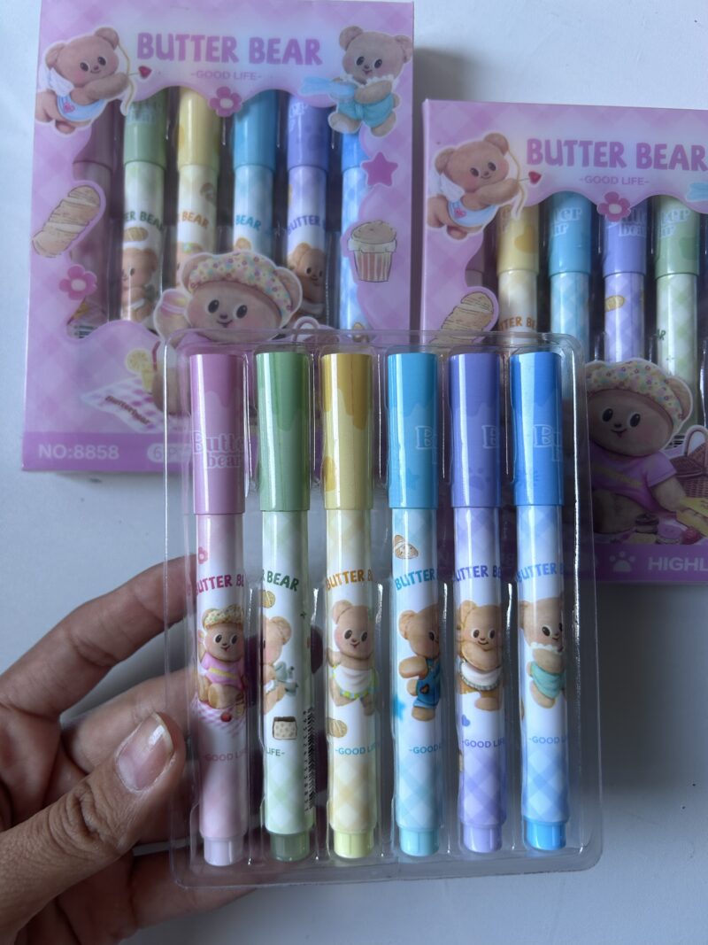 Kit marca texto butter bear