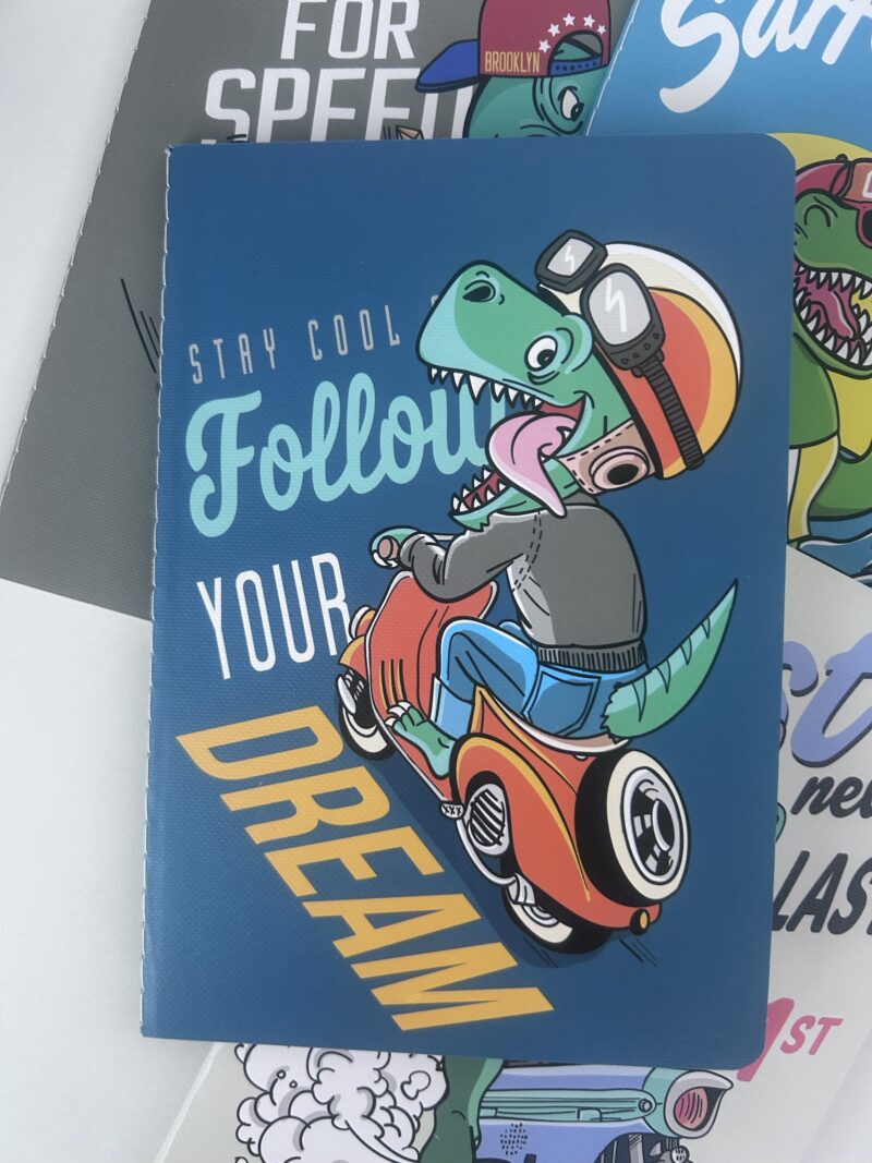 Caderno costurado dinossauro - Imagem 2