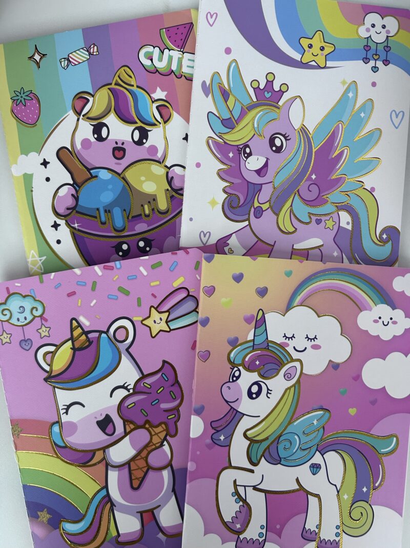Caderno costurado unicórnio - Imagem 2