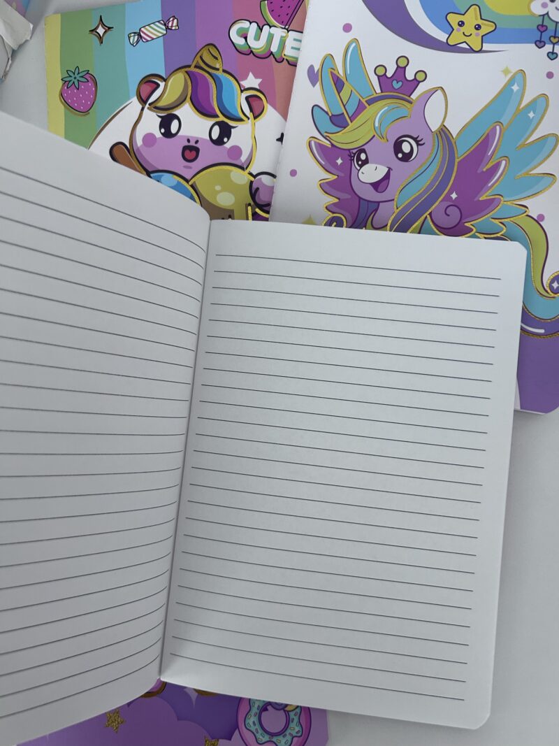 Caderno costurado unicórnio - Imagem 3