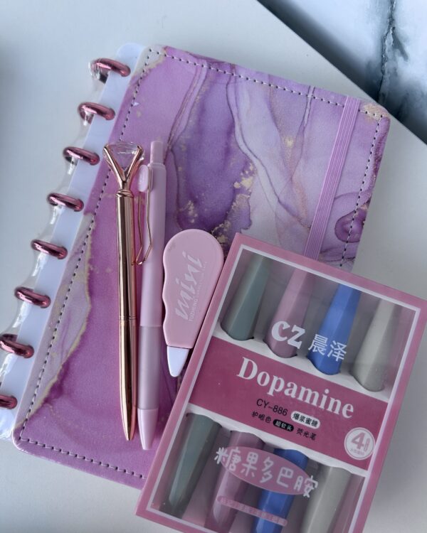 Kit luxo marmorizado dopamina  (5 itens)