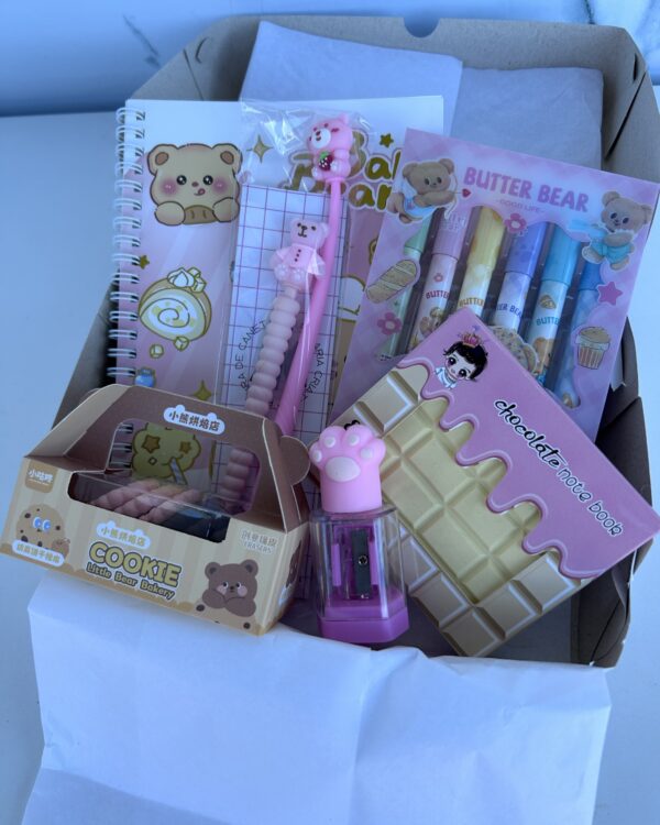 Box urso rosa (7 itens)