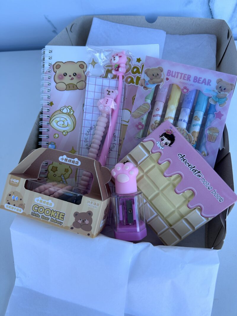 Box urso rosa (7 itens)