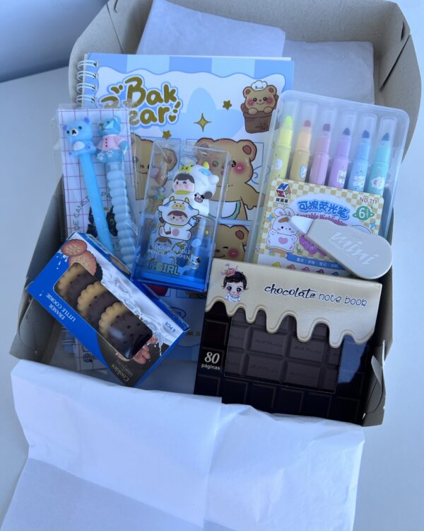 Box urso azul (8 itens)