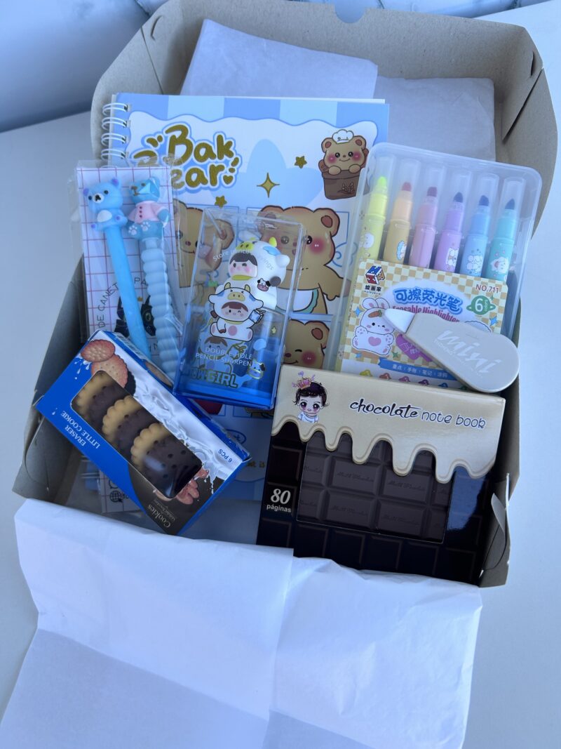 Box urso azul (8 itens)
