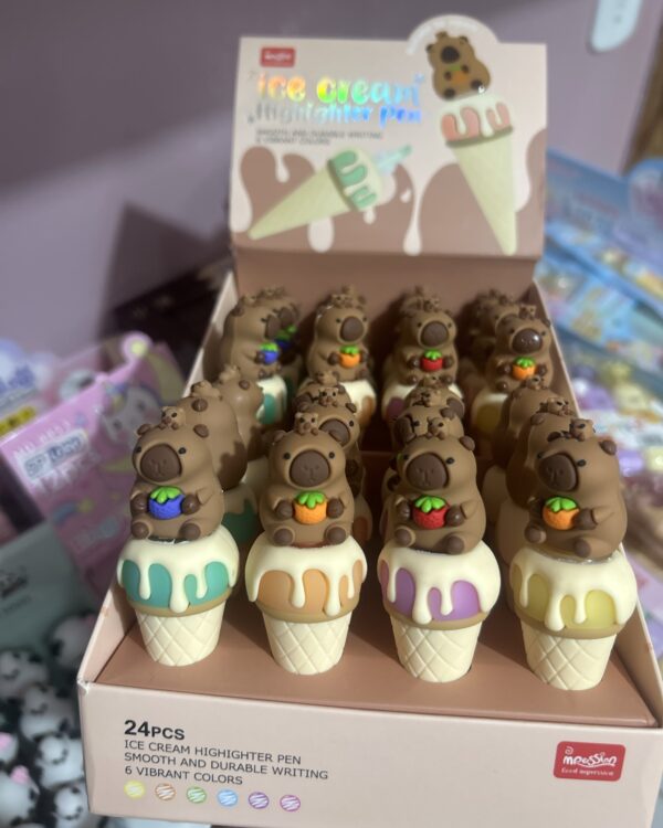 Marca texto capivara sorvete (und)