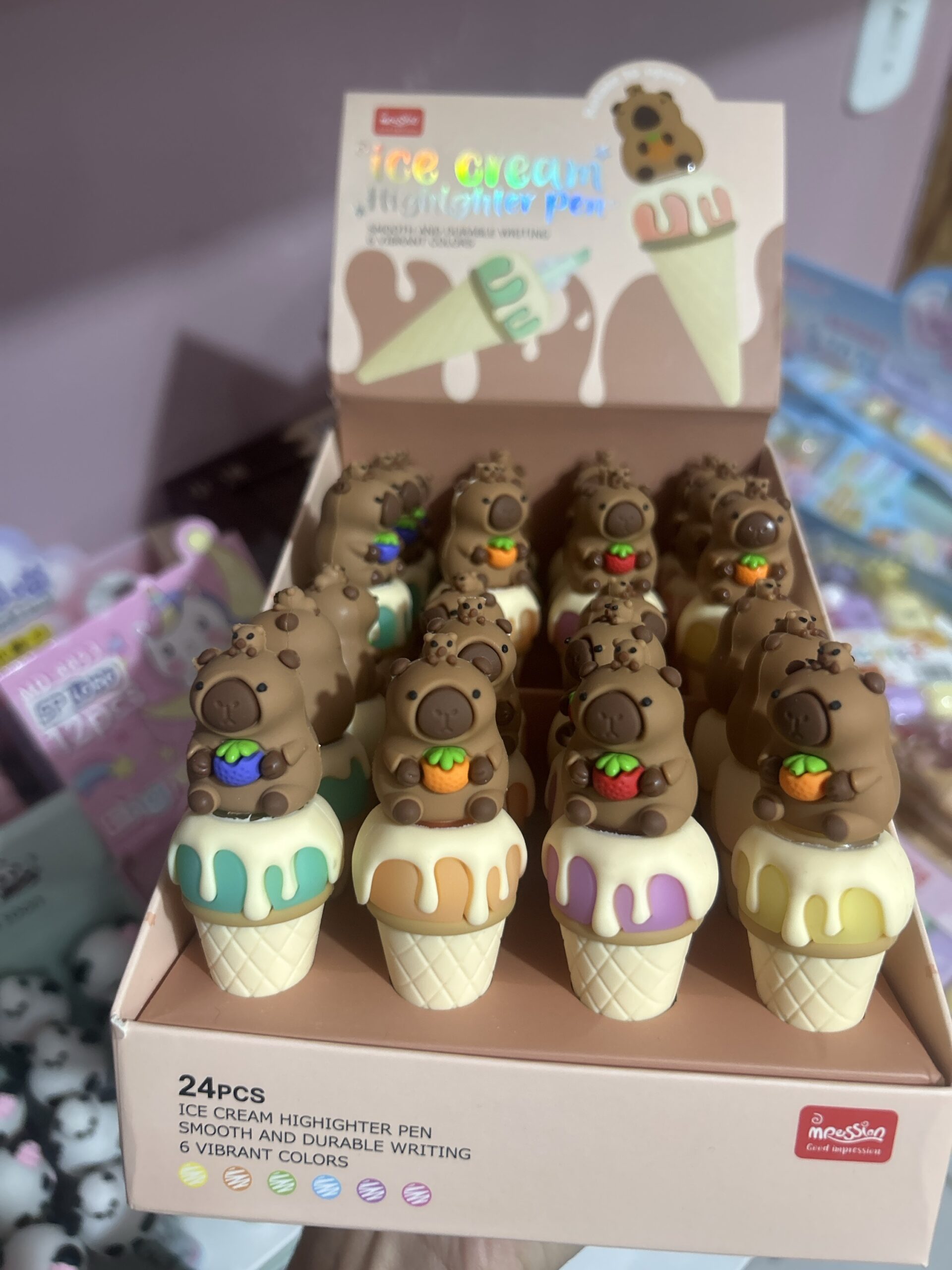 Marca texto capivara sorvete (und)