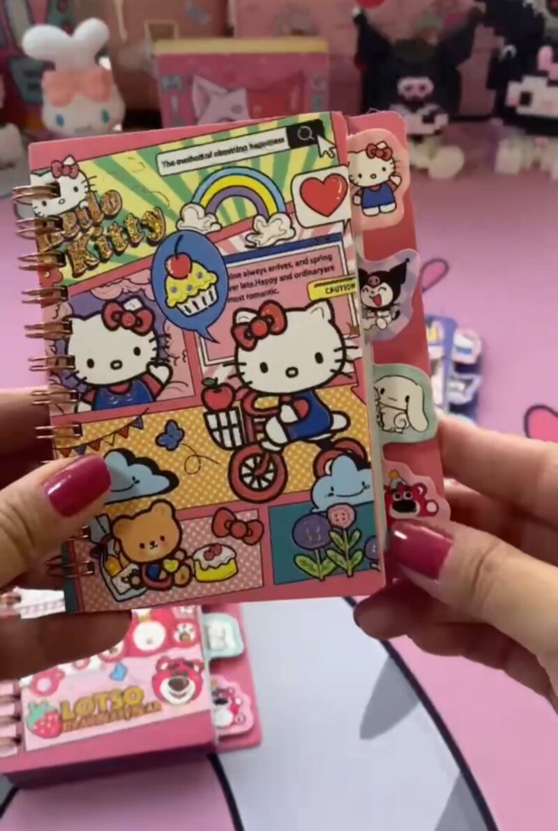 Caderneta com divisórias sanrio by Hello Kitty