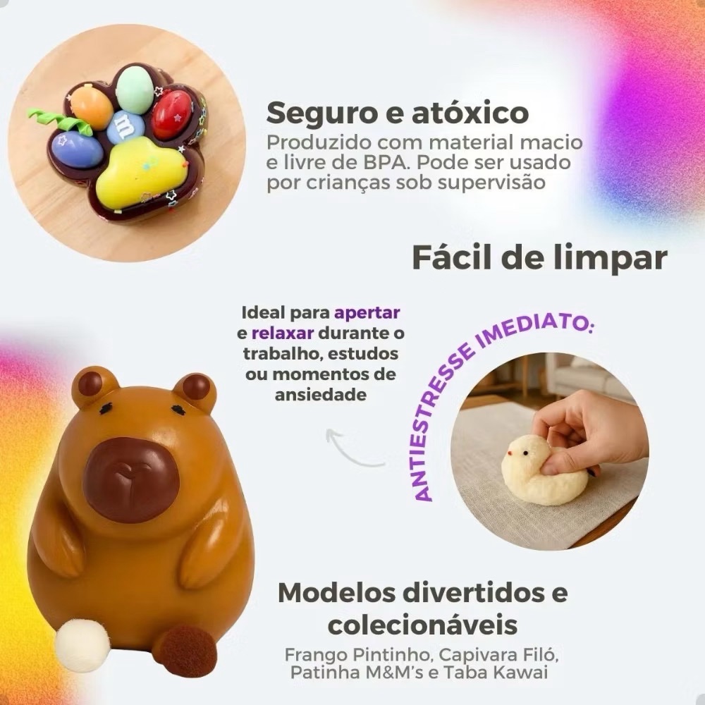 Tabe Squish capivara pequena - Imagem 3