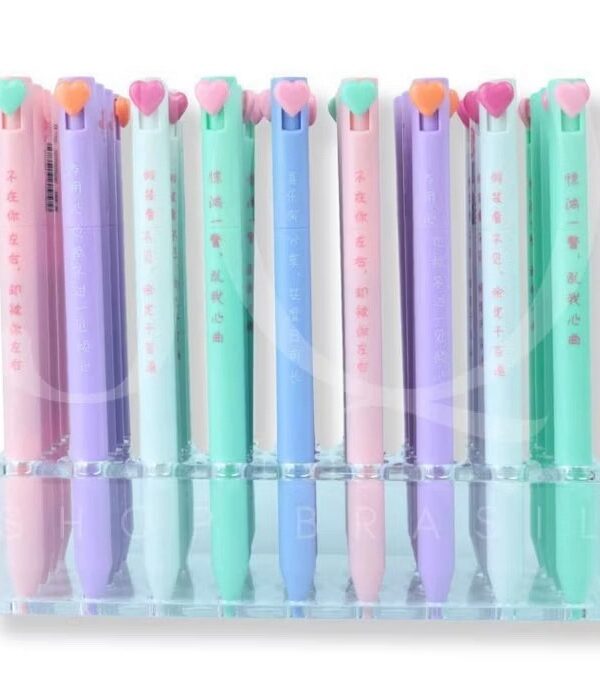 Caneta coração click