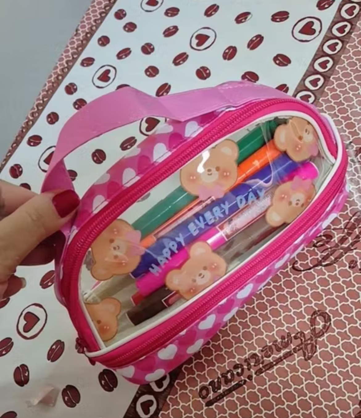 Estojo Duplo Transparente Sweet Friends - Imagem 2